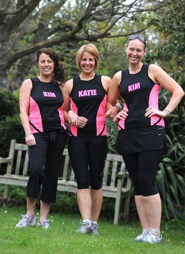 Mums on the Run for the Brighton Marathon 2011 are, from left, Kim Blackmore , Katie Boys and Kim Price