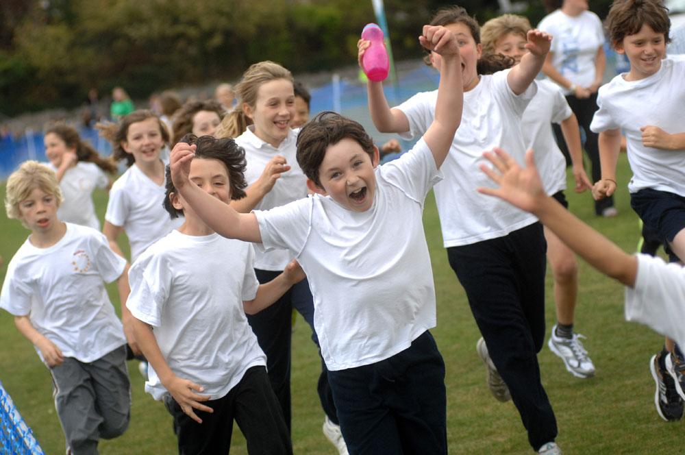 Balfour School pupils enjoying the outdoors at Preston Park.