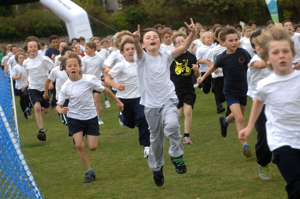 Happy runners from Balfour School in Preston Park.