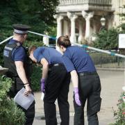 Stock photo of police at Royal Pavilion Gardens