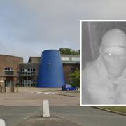 A burglar was seen on CCTV breaking in to St Paul's Catholic College in Burgess Hill and stealing cash