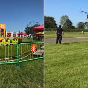 A boy was taken to hospital after being seriously injured by a ride at the South of England show
