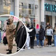 ‘Each to their own’ – man in hazmat suit spotted in Primark