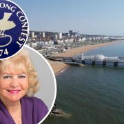 Councillor Carol Theobald, inset, backed Brighton's bid to host Eurovision after watching the contest when the city last hosted in 1974
