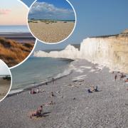 Birling Gap and Camber Sands were among the Sussex beaches included in the Sunday Times' top 50 beaches list: credit - Geograph