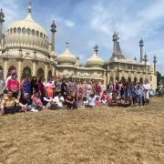 Members of the Sikh temple in north London visited the Royal Pavilion to remember those who were treated there during the First World War