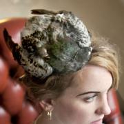 Tessa Metcalfe's amazing Taxidermy fashion in the Vintage Room at I Love Art