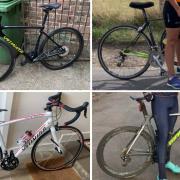 The four bikes stolen from Horsham are worth over £10,000