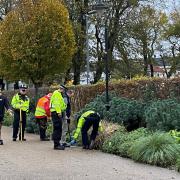 Police found a weapon in the bushes at the Level in Brighton
