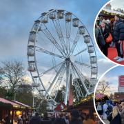 Crowds at the Christmas festival