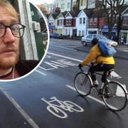 James Walsh, inset, said that the city's cycling infrastructure is not fit for purpose