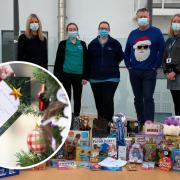 Hundreds of gifts were given to sick children