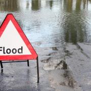 The A27 is flooded in Lewes and Worthing