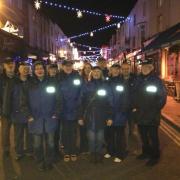 The volunteers ensured evenings were safer in the town