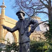 A statue of Max Miller could be moved from Pavilion Gardens as part of restoration plans