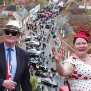 Hundreds visited the town to celebrate the King's coronation