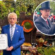 Geoff Stonebanks attended a coronation garden party