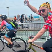 Matt Whistler, right, claims he accidentally entered the London to Brighton Bike Ride