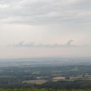 A walker saw the monster in the clouds on the South Downs