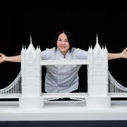 Michelle Wibowo has recreated the Tower of London from 25kg of sugar