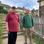 East Moulsecoomb residents John Marchant, left, and Tom Rudwick, call their suburb 'the forgotten estate'