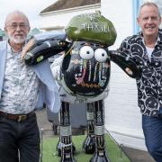 Fatboy Slim with creator of Shaun the Sheep Peter Lord