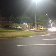 Emergency services were called to Seaford Cemetery last night