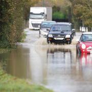 Flood warnings are in place across the county after heavy rain