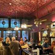 Inside The Colonnade Bar which has reopened in New Road, Brighton
