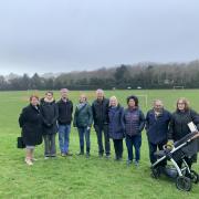 A site earmarked as potentially suitable for the King Alfred leisure centre is on land which is protected by a restrictive covenant. Pictured are residents who are against the proposal in the Benfield Valley, Hove