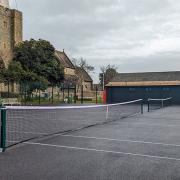 The refurbished tennis courts are now ready for the community to use