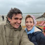 Stephen Vincent McGann and Laura Main were also in West Wittering for the scenes