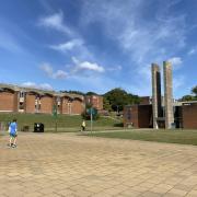 Police were called to the University of Sussex following reports of a man with a knife