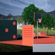 The area's ball zone would allow multiple sports to be played at once