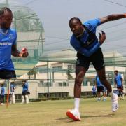 Jofra Archer working out with Sussex in Bangalore
