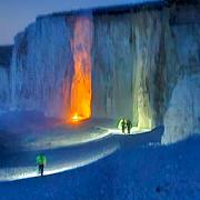 'Silly' people told to move after starting fire under unstable cliffs at Birling Gap near Eastbourne