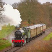 People can enjoy a curry on a steam train trip