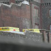 There was a huge emergency response to a food poisoning incident at Lewes Prison today