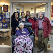 School children brightened up Cooper Beech care home with their art