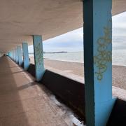 There is an appeal for witnesses after graffiti appeared on the promenade