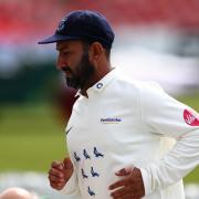Cheteshwar Pujara made a century for Sussex
