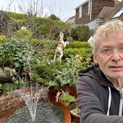 Geoff and the water feature