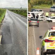 A pothole on a road where a man died has been filled in