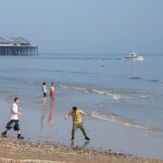 Paddlers enjoying Brighton beach