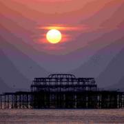 The remains of the West Pier