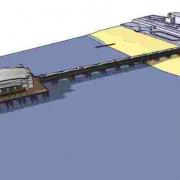 An artist's impression of the proposed West Pier rebuild