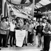 Brighton railwaymen,1989