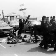 Peace protesters, 1983