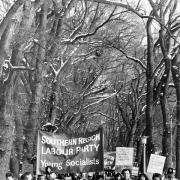 Snowy student march, 1986