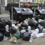 Clearing up as bins strike continues in Brighton and Hove